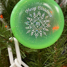 Load image into Gallery viewer, #47 Disc Golf Mini Marker Christmas green ornament
