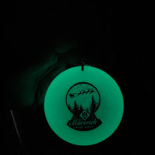 Load image into Gallery viewer, #51 Disc Golf Mini Marker Christmas glow ornament
